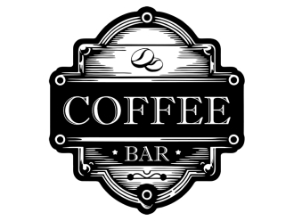 Wandtattoo Vintage Coffee Bar Motivansicht
