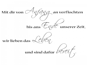 Wandtattoo Mit dir... Motivansicht