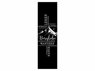 Wandtattoo Wandbanner Bergliebe Motivansicht