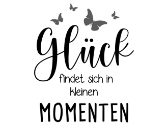 Wandtattoo Glück in Momenten Motivansicht