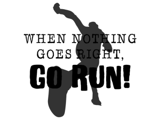 Wandtattoo Go run! Motivansicht