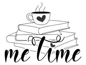 Wandtattoo Me time mit Büchern Motivansicht