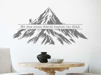 Wandtattoo Mit dem ersten Schritt