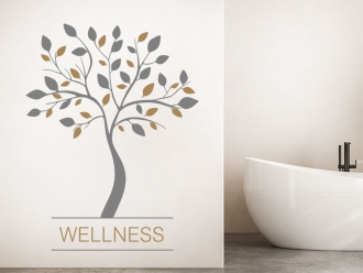 Wandtattoo Wellnessbaum