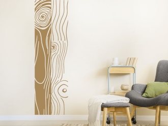 Wandtattoo Wandbanner Holzmuster