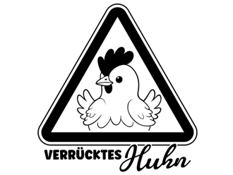 Wandtattoo Verrücktes Huhn Motivansicht
