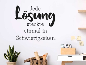 Wandtattoo Jede Lösung
