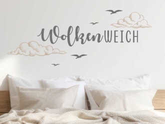 Wandtattoo Wolkenweich