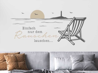 Wandtattoo Dem Rauschen lauschen
