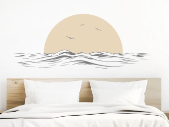 Wandtattoo Sonnenstimmung am Meer