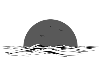 Wandtattoo Sonnenstimmung am Meer Motivansicht