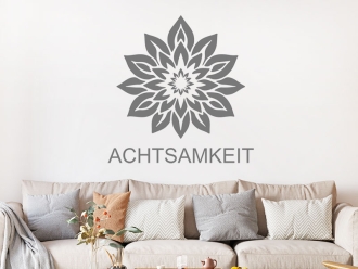 Wandtattoo Achtsamkeit Blüte