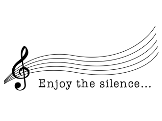 Wandtattoo Enjoy the silence Motivansicht