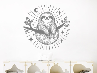 Wandtattoo Lustiges Faultier