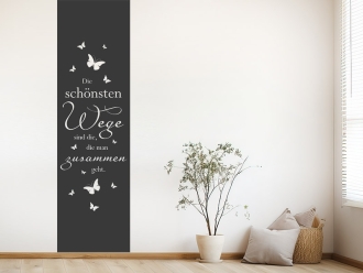 Wandtattoo Wandbanner Die schönsten Wege