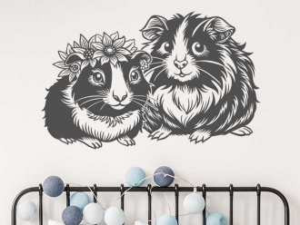 Wandtattoo Meerschweinchen