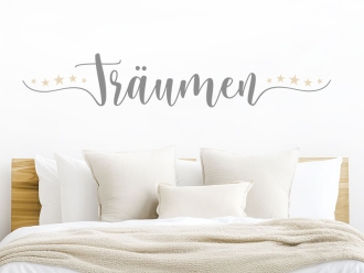 Wandtattoo Träumen mit Sternen
