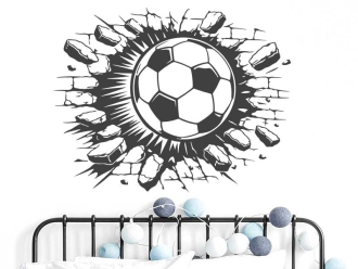 Wandtattoo Fußball Durchbruch
