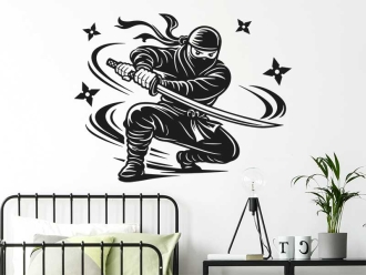 Wandtattoo Ninja