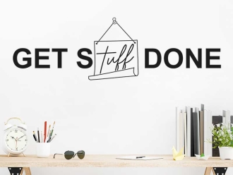 Wandtattoo Get stuff done