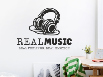 Wandtattoo Real music