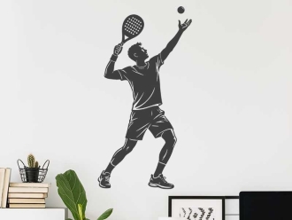 Wandtattoo Padelspieler