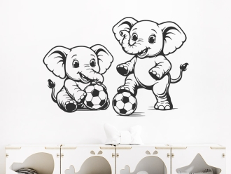 Wandtattoo Fußball Elefanten