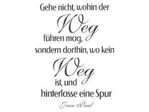 Wandtattoo Gehe nicht... Motivansicht