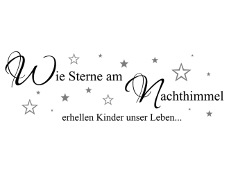 Wandtattoo Wie Sterne am Nachthimmel Motivansicht