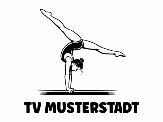 Wandtattoo Turnverein mit Wunschname Motivansicht
