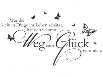 Wandtattoo Wer die kleinen... Motivansicht