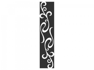 Wandtattoo Wandbanner verschnörkelte Ornamente Motivansicht