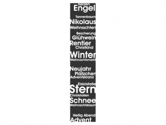 Wandtattoo Wandbanner Weihnachtsstimmung Motivansicht