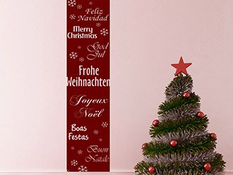 Wandtattoo Wandbanner Fröhliche Weihnachten