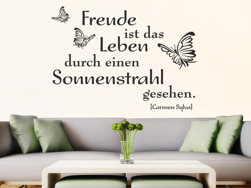 Wandtattoo Freude ist...