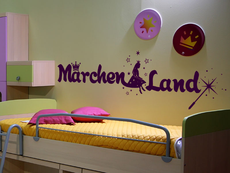 Wandtattoo Märchenland mit Prinzessin