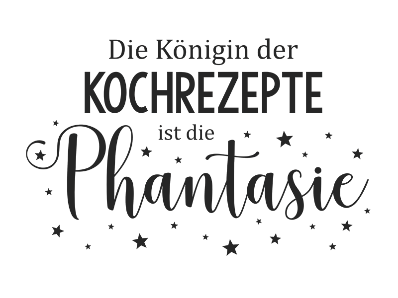 Wandtattoo Die Königin der Kochrezepte... Wandtattoos.de
