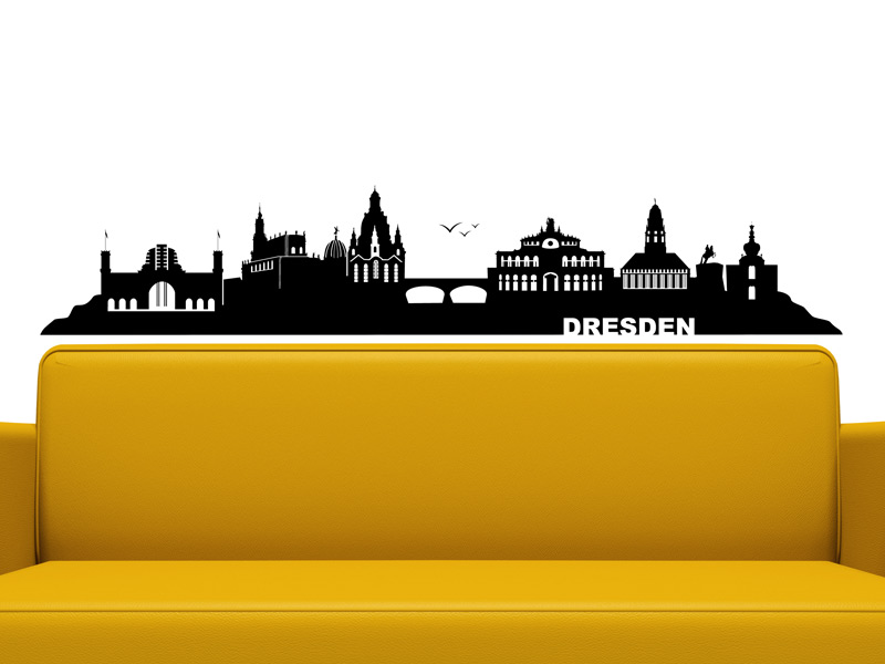 Wandtattoo Skyline Dresden