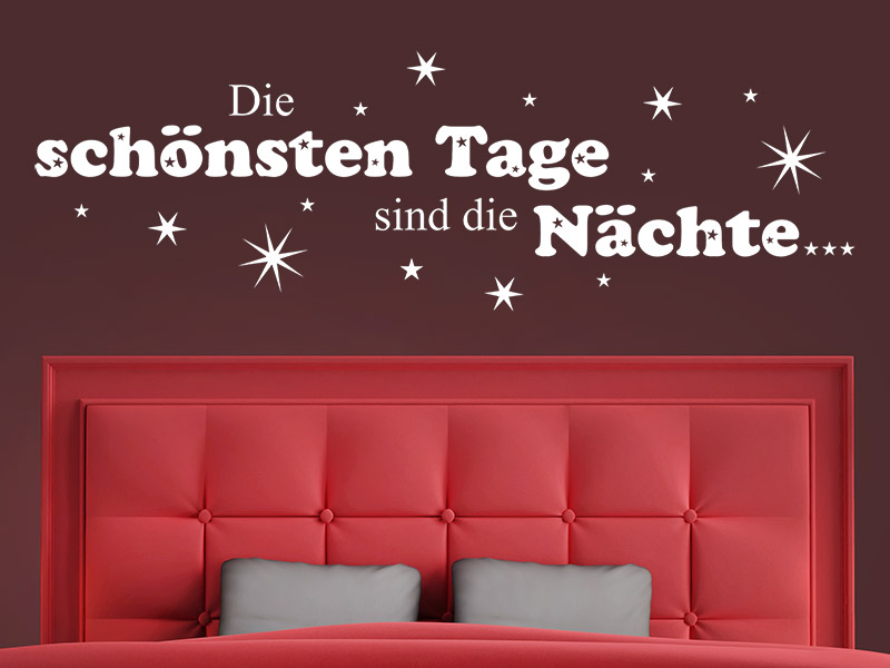 Wandtattoo Die schönsten Tage...