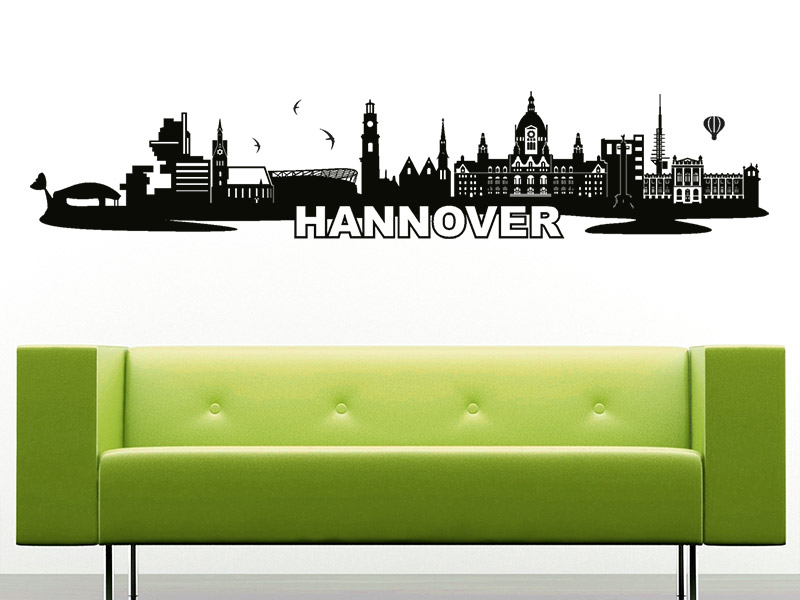 Wandtattoo Skyline Hannover