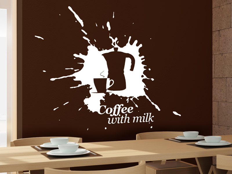 Wandtattoo Coffee with milk