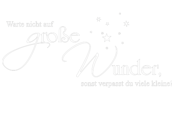 Wandtattoo Warte Nicht Auf Grosse Wunder Wandtattoos De