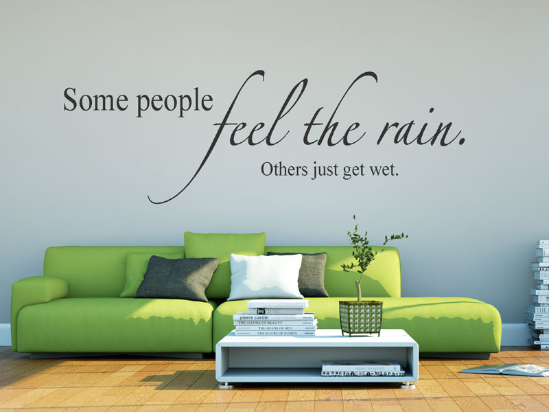 Wandtattoo Feel the rain