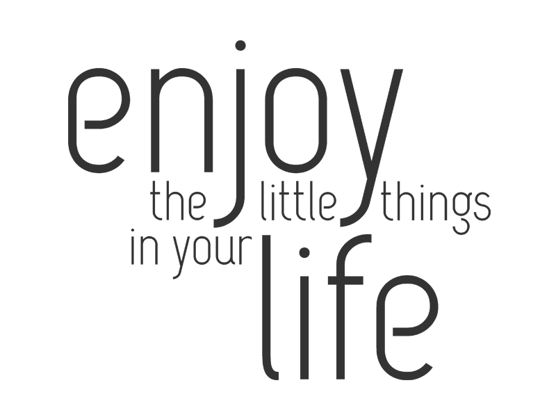 Wandtattoo Enjoy the little things in your life Wandtattoos.de