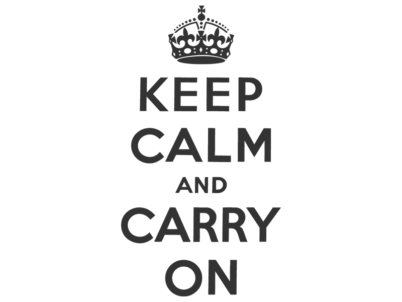 Wandtattoo Keep calm and carry on Wandtattoos.de