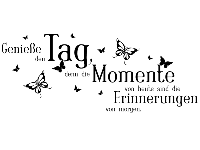 Wandtattoo Momente sind Erinnerungen von Wandtattoos.de