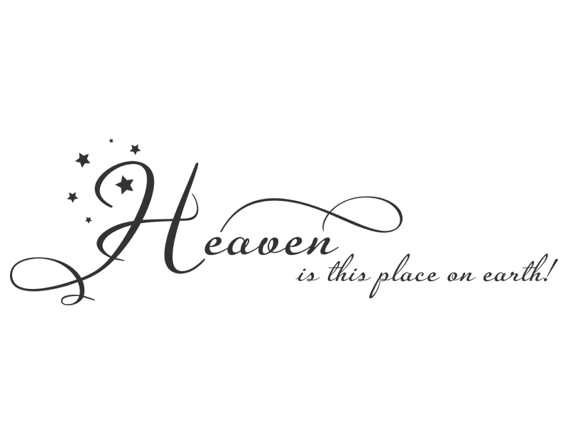 Wandtattoo Heaven is this place on earth! Wandtattoos.de