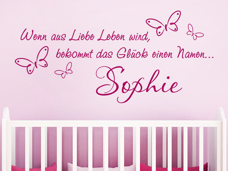 Wandtattoo Wenn aus Liebe Leben