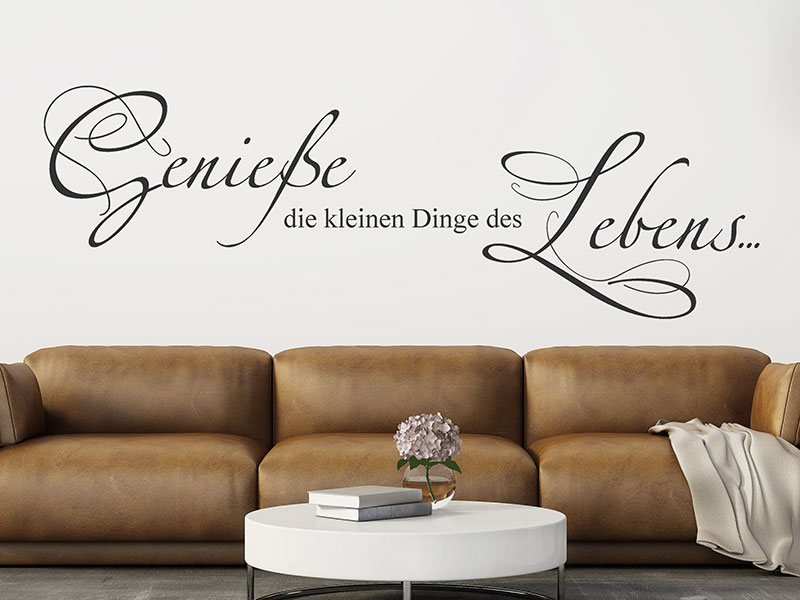 Wandtattoo Die kleinen Dinge des Lebens