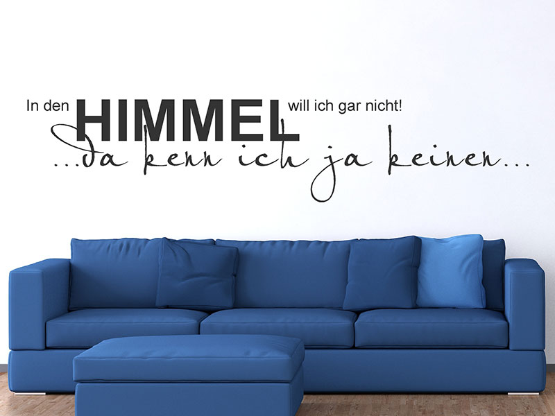 Wandtattoo In den Himmel